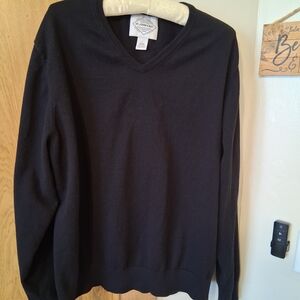 St. John's Bay Black V-Neck Sweater Top